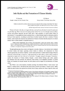 Jade myths and the formation of Chinese identity
